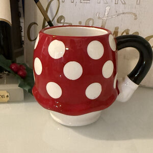 Disney Minnie Mouse Skirt Coffee Tea Ceramic Mug Cup by Zak Designs Polka Dots